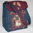 Small tote with flap closure